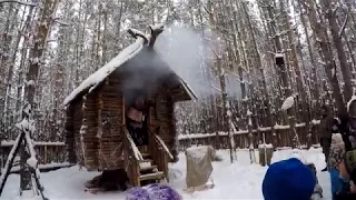 Новый Год в Нелже.  Избушка Бабы Яги.