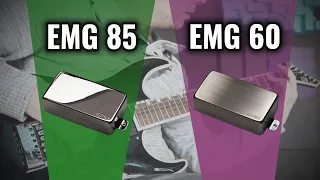 EMG 85 battles EMG 60  Comparison of EMG active guitar pickups (METAL)