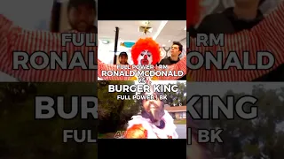 RONALD MCDONALD VS BURGER KING EDIT #shorts