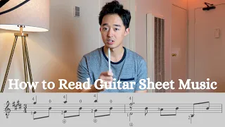 How to read sheet music on guitar