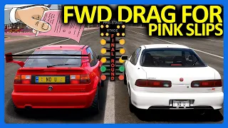 Forza Horizon 5 : Front Wheel Drive Pink Slip Drag Car Challenge!!