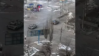 ❗️Ukraine war | A tank battle in Mariupol(Horizontal version)