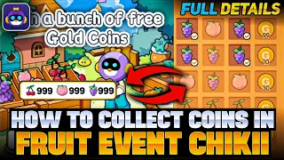 HOW TO COMPLETE FRUIT EVENT IN CHIKII EMULATOR|HOW TO GET UNLIMITED COINS IN CHIKII EMULATOR