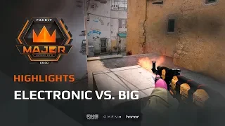 Highlights: Electronic vs BIG, FACEIT Major: London 2018 - New Champions Stage