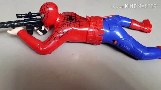 Crawling spiderman toy video for kids #avengers toy #spiderman