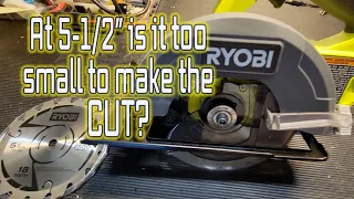 RYOBI 18V One+ 5-1/2 Circular Cordless Saw  PCL500B (Review and demo)