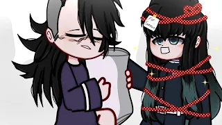 "Genya's birthday surprise..✨🎁" | Meme | Kny-Ds | Yaoi | Genmui | Genya and Muichirou | My Au