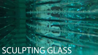 CUTTING CIRCLES in GLASS |  AMAZING GLASS ART | SCULPTING a GLASS EGG