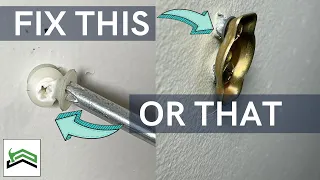 How To Fix A Pulled Out Or Damaged Drywall Anchor | Toggle Bolts