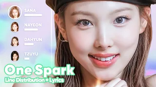 TWICE - One Spark (Line Distribution + Lyrics Karaoke) PATREON REQUESTED