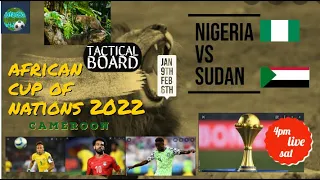 TACTICAL BOARD - NIGERIA VS SUDAN - WATCH ALONG - MATCH ANALYSIS