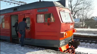 Электропоезд ЭТ2-001, станция Гатчина-Варшавская