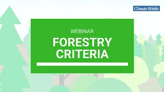 [Webinar] Climate Bonds Standard Forestry Criteria Public Consultation