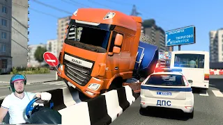 ПРИЕХАЛ В КРАСНОЯРСК - СУРОВАЯ РОССИЯ euro Truck Simulator 2 + РУЛЬ