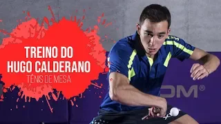 Treino do Hugo Calderano com Vitor Ishiy - Tênis de mesa