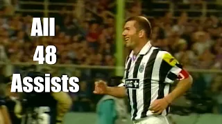 Zinedine Zidane All 48 Assists Juventus