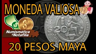 ** Cuanto Valen 20 Pesos Cultura Maya 1982 ** Monedas Mexicanas Antigua