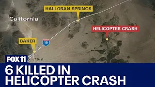 San Bernardino County helicopter crash: 6, including CEO of Nigerian bank, killed