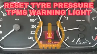 🚗 Reset Tyre Pressure BMW with BMW iDrive Navigation