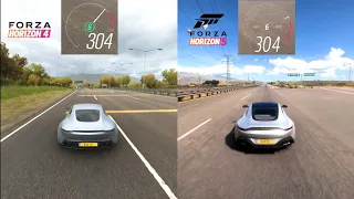 James Bond Edition Aston Martin DB10 Top Speed Comparison - Forza Horizon 5 vs Forza Horizon 4