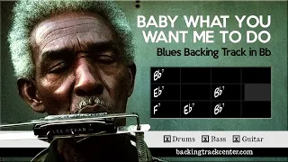Baby What You Want Me to Do Blues Backing Track in Bb