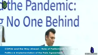 COP26 and the Way Ahead – Role of Parliaments in Climate Politics
