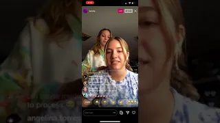 Kenzie Ziegler And Maddie Ziegler On Instagram Live Doing Makeup | 9/30/20