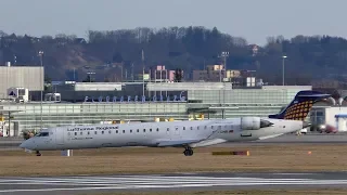 Lufthansa Cityline CRJ-900 landing at Graz Airport | D-ACNR