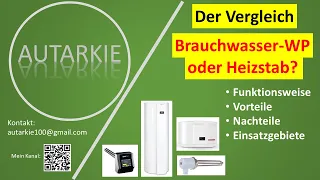 Brauchwasser Wärmepumpe (BWWP) oder Heizstab? Der Vergleich! - Autarkie - Folge 237