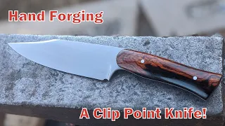 Hand Forging a Clip Point Knife: A Blacksmithing and Knifemaking Project