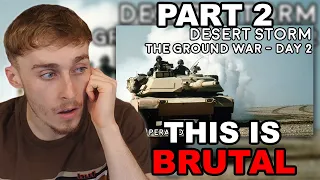 Brit Reacting to Desert Storm - The Ground War, Day 2 - Iraqi Counterattack - Animated