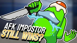 Salty Impostor Pulls off an AFK Win | Among Us