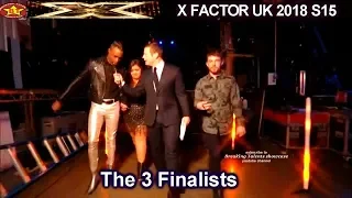 RESULTS Meet the Finalists  Dalton Harris Scarlett Lee & Anthony Russell | Results X Factor UK 2018