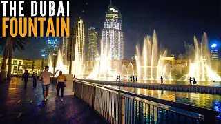 Walk to THE DUBAI FOUNTAIN | Dubai Downtown Night 2021 | 4K | Dubai Tourist Attraction