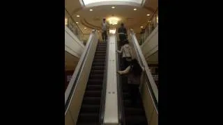 Escalator love comes hahaha security chase