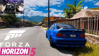 No Commentary BMW M3-GTR Gameplay w/Steering | Forza Horizon 5
