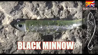 The deadliest lure to catch seabass: the black minnow !