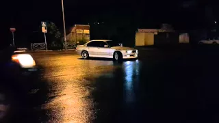 BMW 740 street drift in tbilisi
