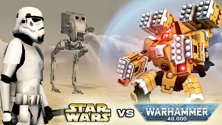 STAR WARS vs WARHAMMER 40K: Galactic Empire vs Tau Empire - Men of War: Assault Squad 2