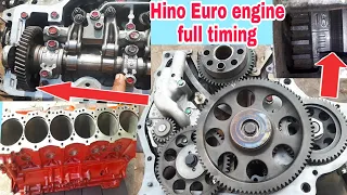 Hino Euro engine full timing | cam timing engine jo8c 8e 7e