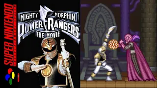 Mighty Morphin Power Rangers: The Movie [SNES] - 1P Full Story Gameplay