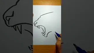 How To Draw A Lion Easy #shorts #YTshorts #trending #viral | Easy Drawings | Magic Drawings #kings