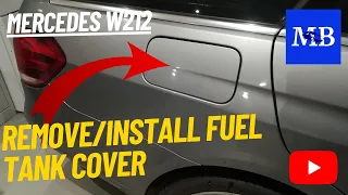 Mercedes W212 - Remove/Install The Fuel Tank Cover