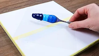 How to Paint Abstract Reflection Art | Easy and Beautiful Painting