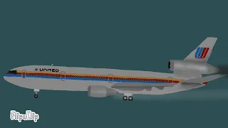 UA Flight 232 Crash Animation