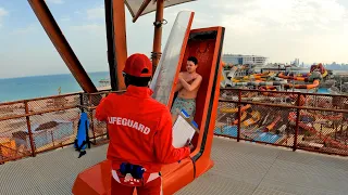 Scary Jet Fuel Falls Water Slides at Meryal Water Park Qatar