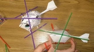 Как сделать вертолет из бумаги / Оригами вертолет своими руками