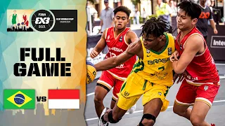 Brazil v Indonesia | Men's - Full Game | FIBA 3x3 U18 World Cup 2021