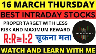 Best Intraday Stocks For Tomorrow ( 16 MARCH 2023 ) | Best Stocks to Trade Tomorrow | #intraday