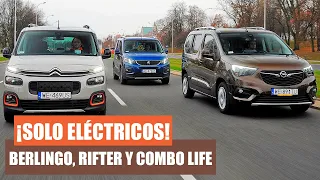 ¡SOLO ELÉCTRICOS! BERLINGO, RIFTER y COMBO de GASOLINA/DIÉSEL RETIRADOS